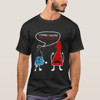 Camiseta Química divertida nerviosa reacción exagerada Geek