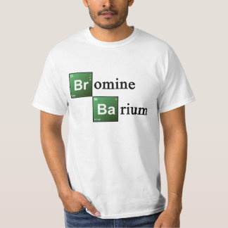 Camiseta Química Elemen de la tabla periódica del bromo y