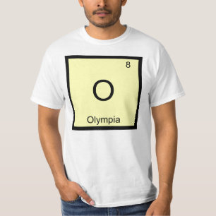 Camiseta Química Elemento Nombre Olympia Tabla Periódica