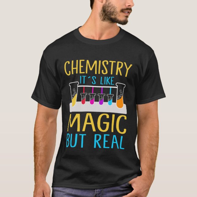 Camiseta Química Es como la magia pero la verdadera I quími (Anverso)