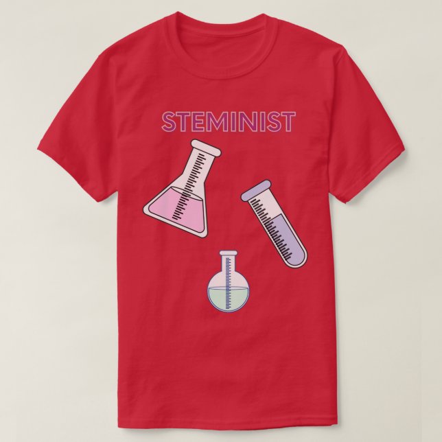 Camiseta Química esteminista (Diseño del anverso)