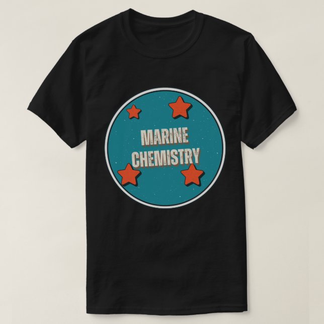 Camiseta Química marina (Diseño del anverso)
