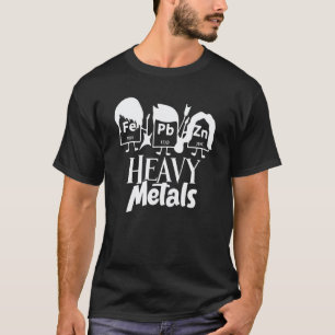 Camiseta Química Metales Pesados Fe Pb Zn Químico Profesor