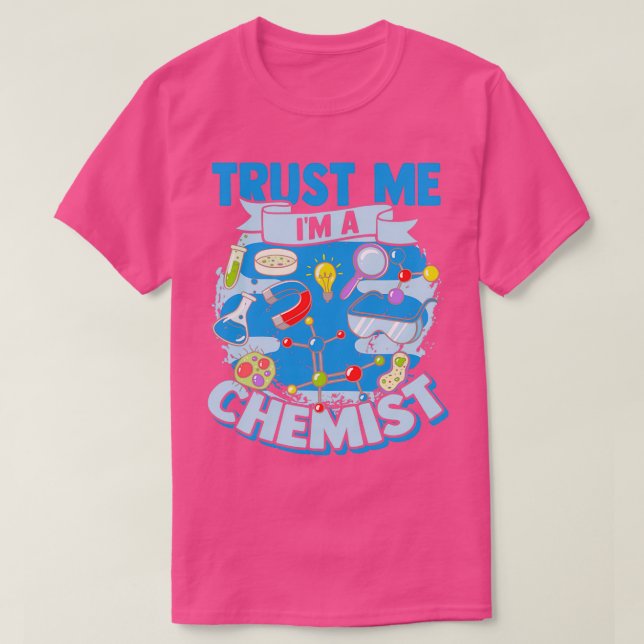 Camiseta Química Molécula periódica de tabla Átomo 1 (Diseño del anverso)