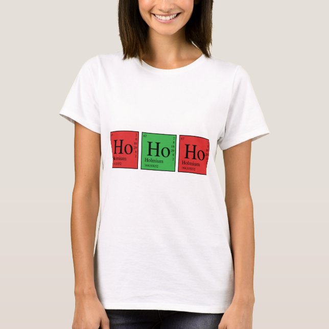 Camiseta Química navidad (Anverso)