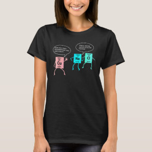 Camiseta Química Policial De Sal Y Cobre Pun Gracioso Nerd 