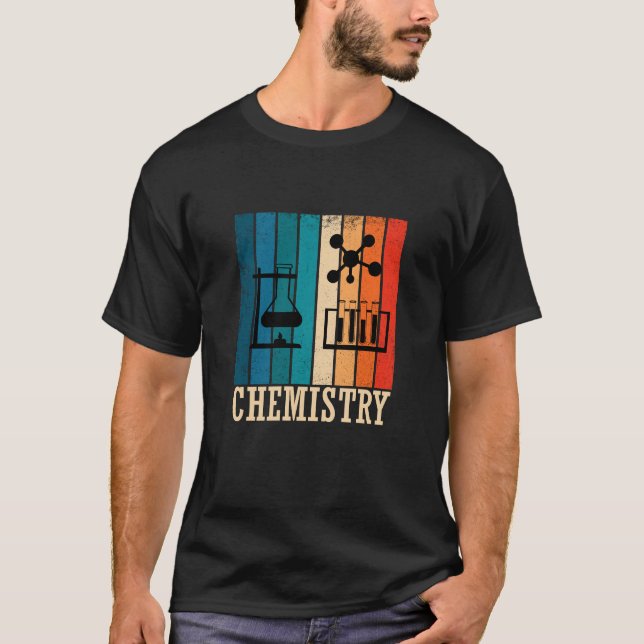 Camiseta Química química vintage retro (Anverso)