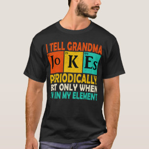 Camiseta Química Químico Vintage Le Cuente Chistes de Abuel