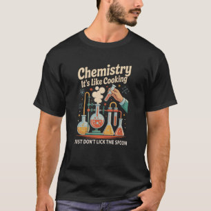 Camiseta Química Retro Es Como Cocinar Ciencia Tripulación 
