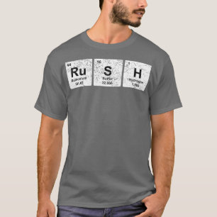 Camiseta Química Rush Funny Periódico Table Elements