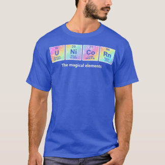 Camiseta Química Unicornio Los Elementos Mágicos