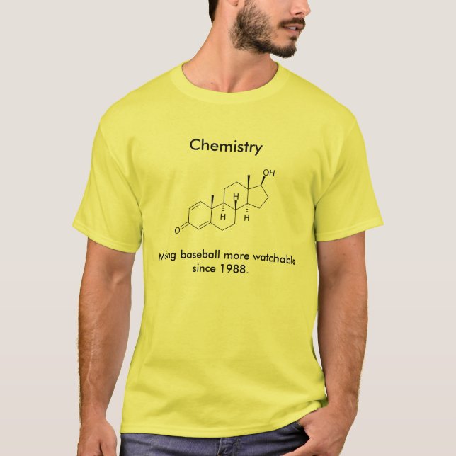 Camiseta Química y béisbol (Anverso)