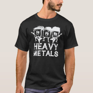 Camiseta Químico Metales Pesados Química Divertida Profesor