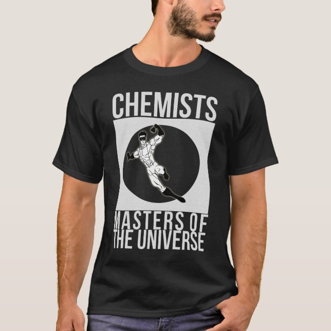 Camiseta "Químicos: Amos cambio de imagen del universo" (Anverso)
