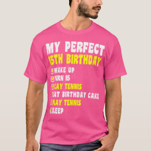Camiseta Quince Años Mi Perfecto Tenis De 15 Años