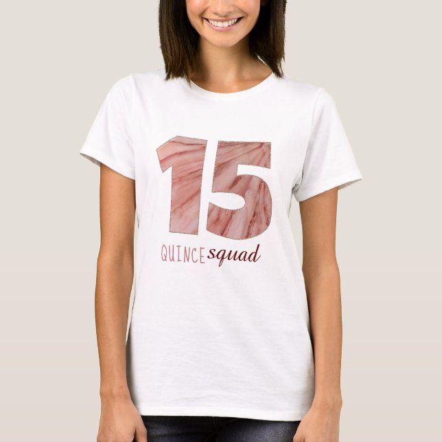 Camiseta Quinceanera 15º cumpleaños (Anverso)