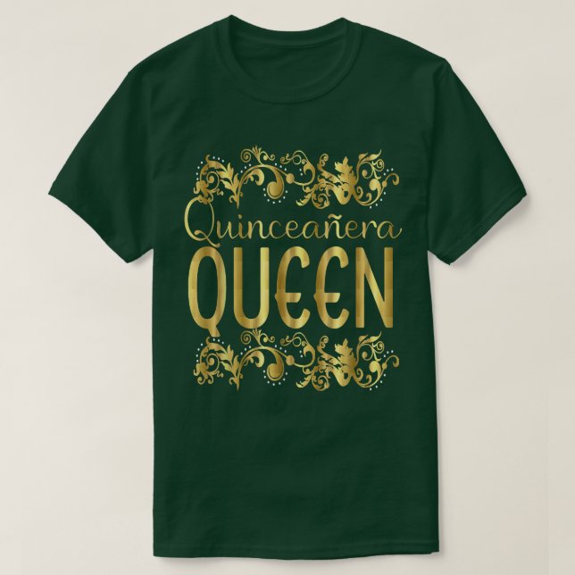 Camiseta Quinceanera Reina Cumpleaños 15 Quince Quince Quin (Diseño del anverso)