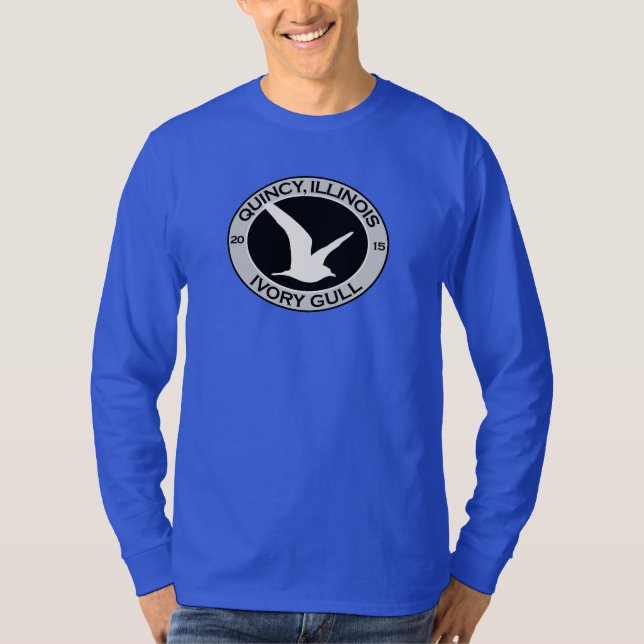 Camiseta Quincy, gaviota de marfil de Illinois 2015 (Anverso)
