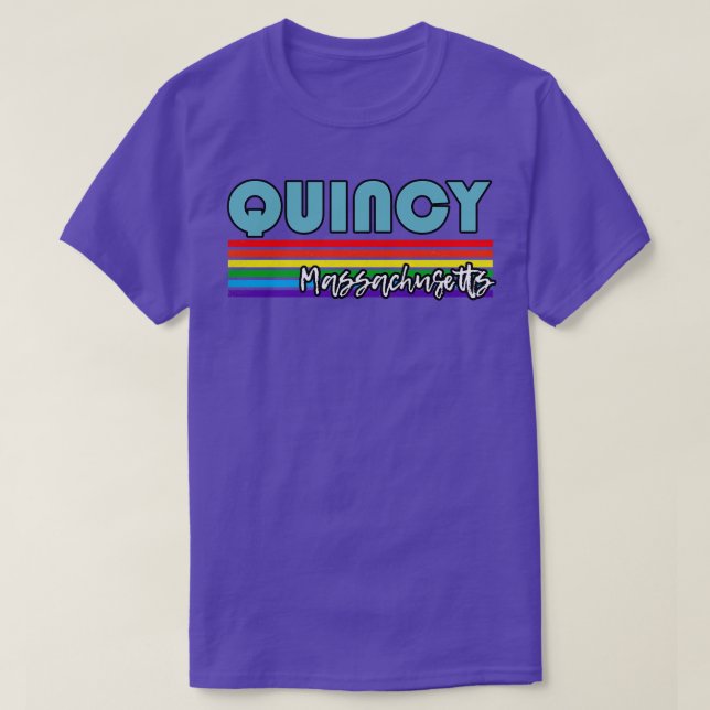 Camiseta Quincy Massachusetts Pride Quincy LGBT Gift LGBTQ (Diseño del anverso)