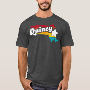 Camiseta Quincy Massachusetts Vintage Distresage Souvenir