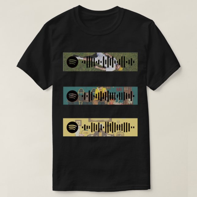 Camiseta Quinn XCII escaneos de spotización de álbumes (Diseño del anverso)