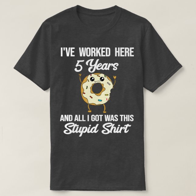 Camiseta Quinquenal de Aniversario del Trabajo Hito de la c (Diseño del anverso)
