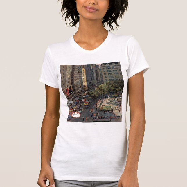 Camiseta Quinta Avenida por John Falter (Anverso)