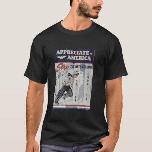 Camiseta Quinta Columna: La propaganda de guerra ventilado 