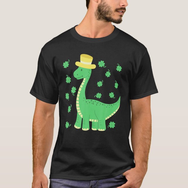 Camiseta Quintaurio de los dinosaurios del Día de San Patri (Anverso)