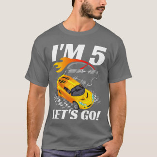 Camiseta Quinto año de edad Carreras RaceFiesta de cumpleañ
