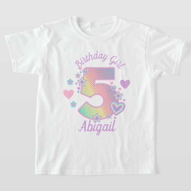 Camiseta Quinto Chica de cumpleaños cinco irlandeses (Distribución)