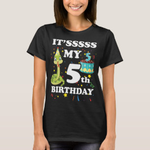 Camiseta Quinto cumpleaños de los niños de la fiesta de cum