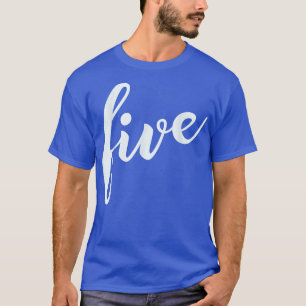 Camiseta Quinto cumpleaños de niño de cinco años