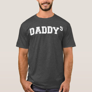 Camiseta Quinto día papá papá, padre de cinco hijos, padre