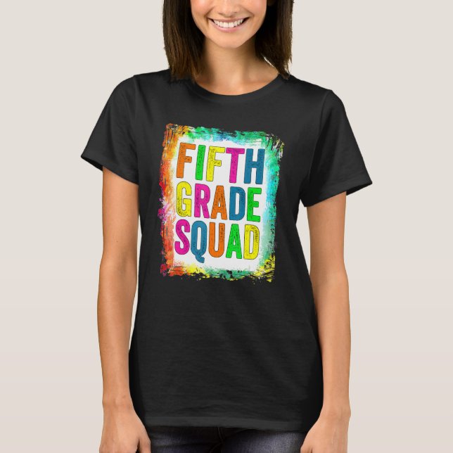 Camiseta Quinto Grado Chicas Arcoiris Equipo de Maestros 5G (Anverso)