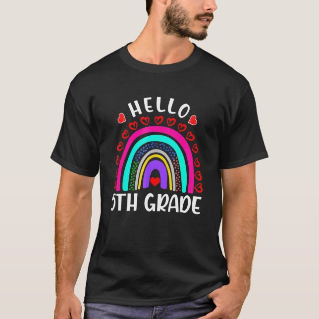 Camiseta Quinto Grado Chicas Arcoiris Equipo de Maestros 5G (Anverso)