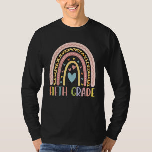 Camiseta Quinto grado Chicas del leopardo del arcoiris Equi
