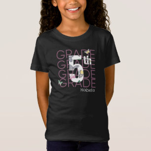 Camiseta Quinto grado de mariposa personalizada