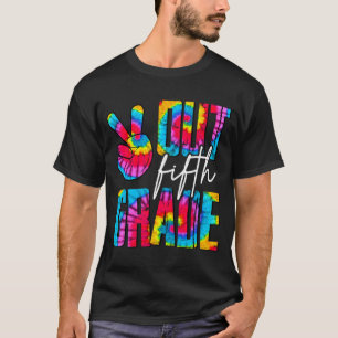 Camiseta Quinto grado de Rótulo en la escuela del día pasad