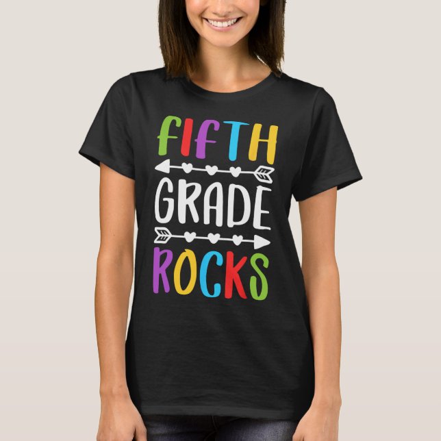 Camiseta Quinto Grado De Vuelta A La Escuela (Anverso)