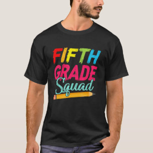 Camiseta Quinto Grado Escuadrón Primer Día De La Escuela De