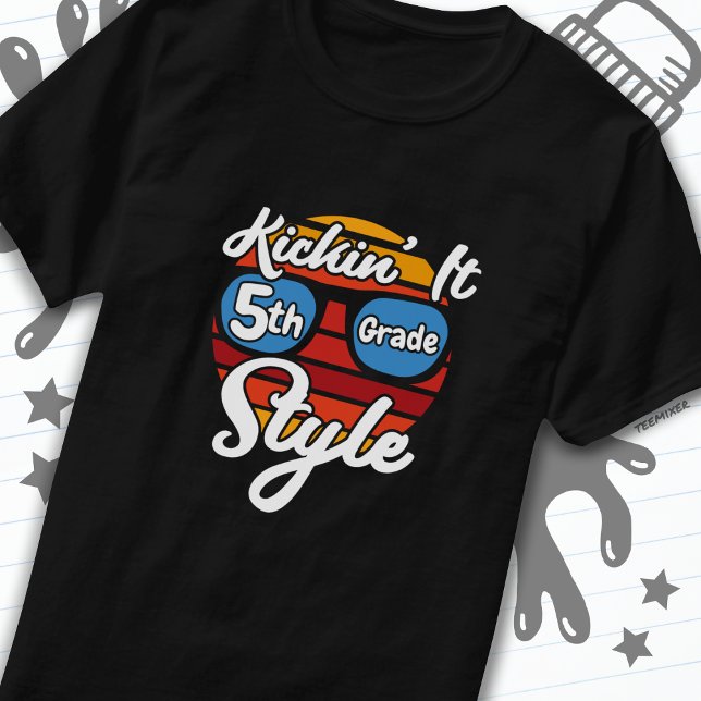 Camiseta Quinto Grado Primer Día Quinto Grado De Vuelta A L (Subido por el creador)