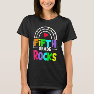 Camiseta Quinto Grado Roca Arcoiris 5º Grado De Vuelta A La