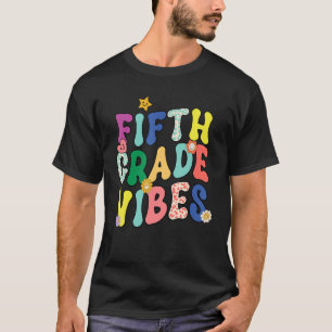 Camiseta Quinto Grado Vibes Leopardo Elemental Retro Groovy