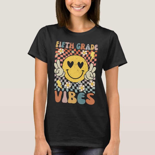 Camiseta Quinto Grado Vibes Quinto Grado Maestro Retro Prim (Anverso)