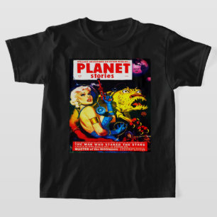 CAMISETA QUIRKY 1950 RETRO SCI FI PULP COMICS
