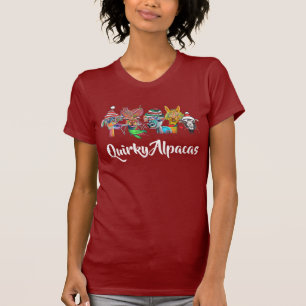 Camiseta Quirky Alpacas Chistmas 19a
