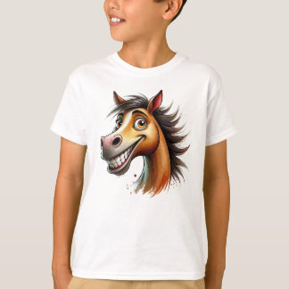 Camiseta Quirky Horse Watercolor Tshirt Boys