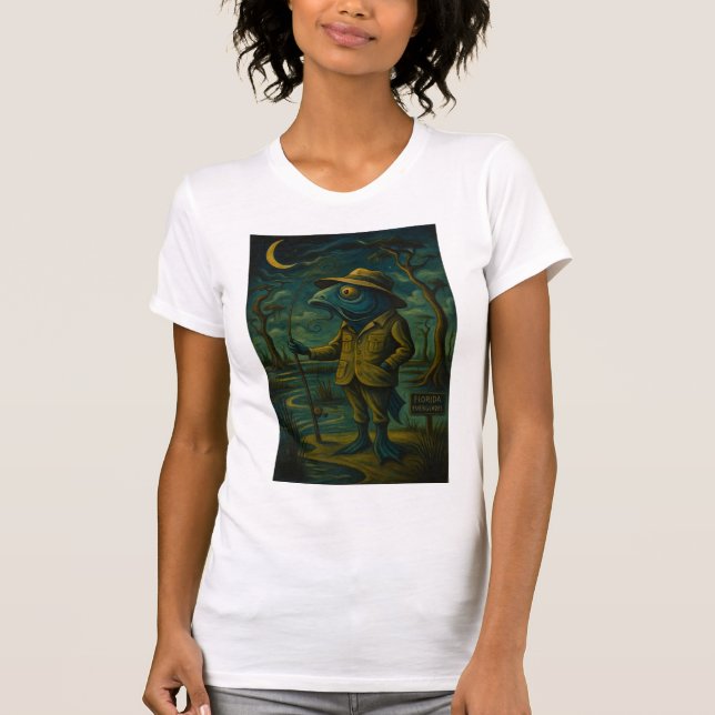 Camiseta Quirky Louisiana Bayou Fish amigo (Anverso)