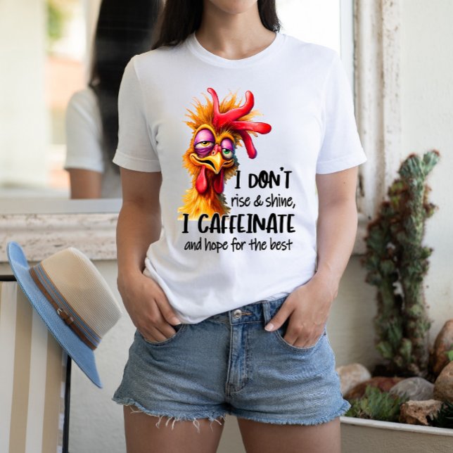 Camiseta Quirky Rooster con expresión cómica (Subido por el creador)